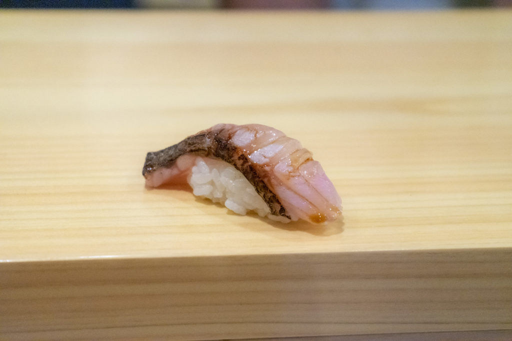 くろむつの炙り寿司