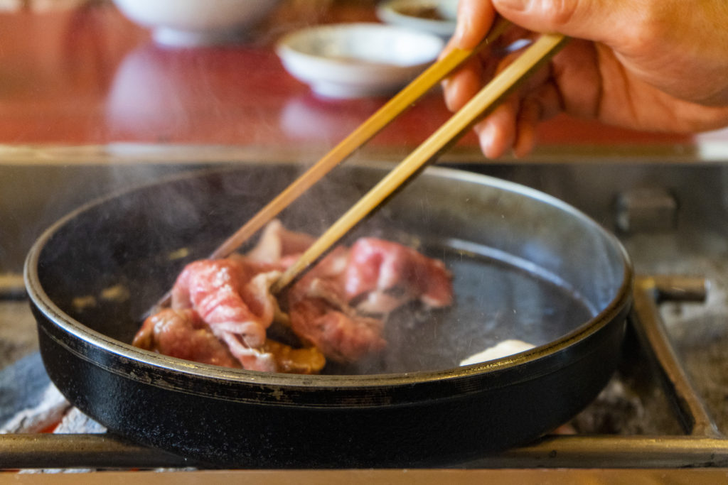 すき焼きができるまでの様子１