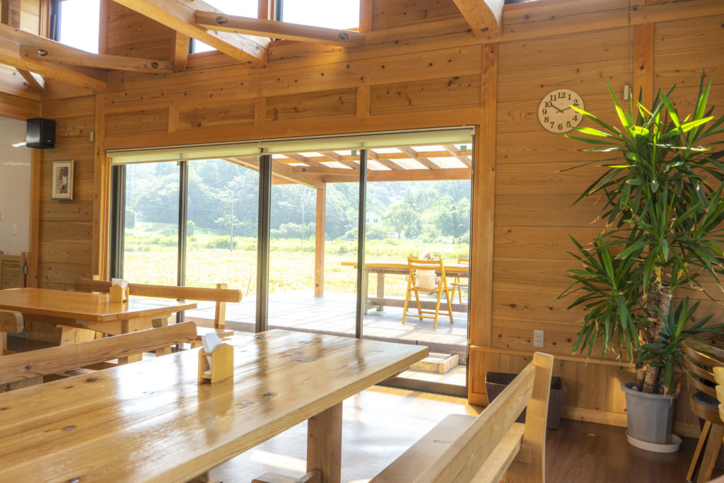 ログハウス風の内観